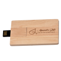 Custom Logo Wood card USB Promotion Gift 1-64GB Capacity Wood USB Card Flash Drive